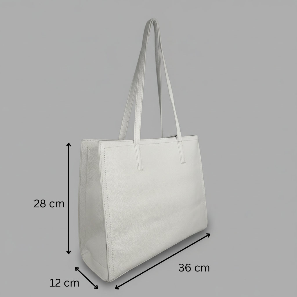 Women's Structured Faux Leather Tote Bag