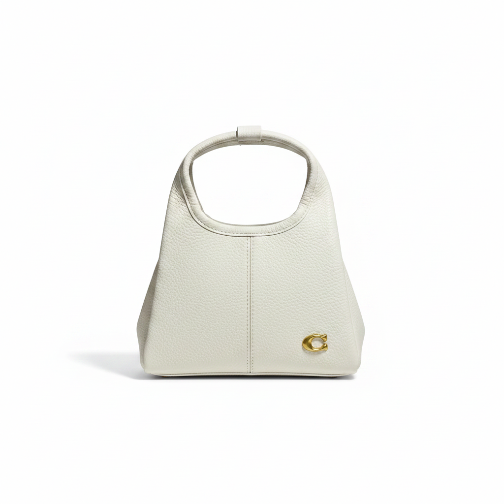Structured Faux Leather Mini Handbag with Top Handle