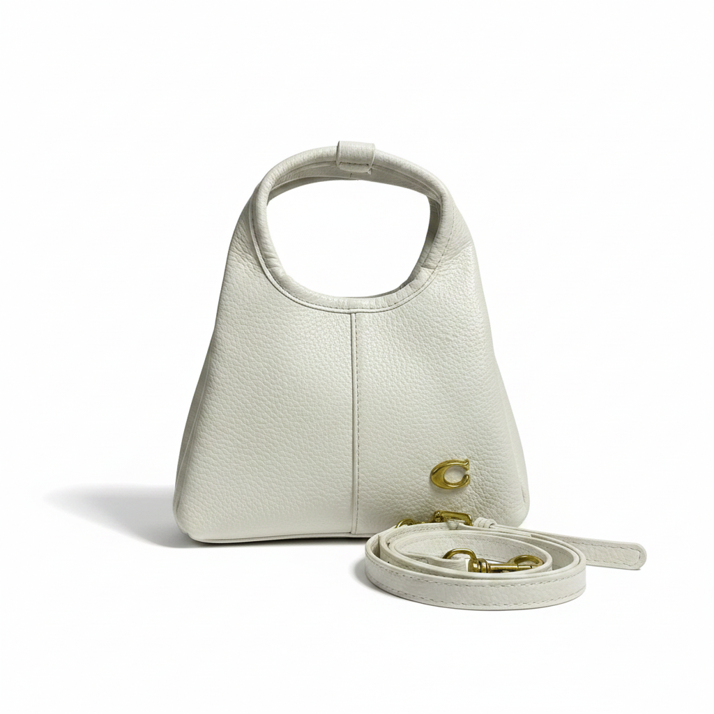 Structured Faux Leather Mini Handbag with Top Handle