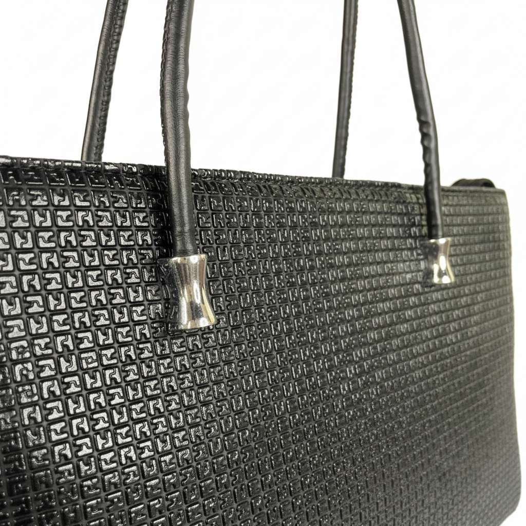 Modern Embossed Texture Shoulder Tote Bag