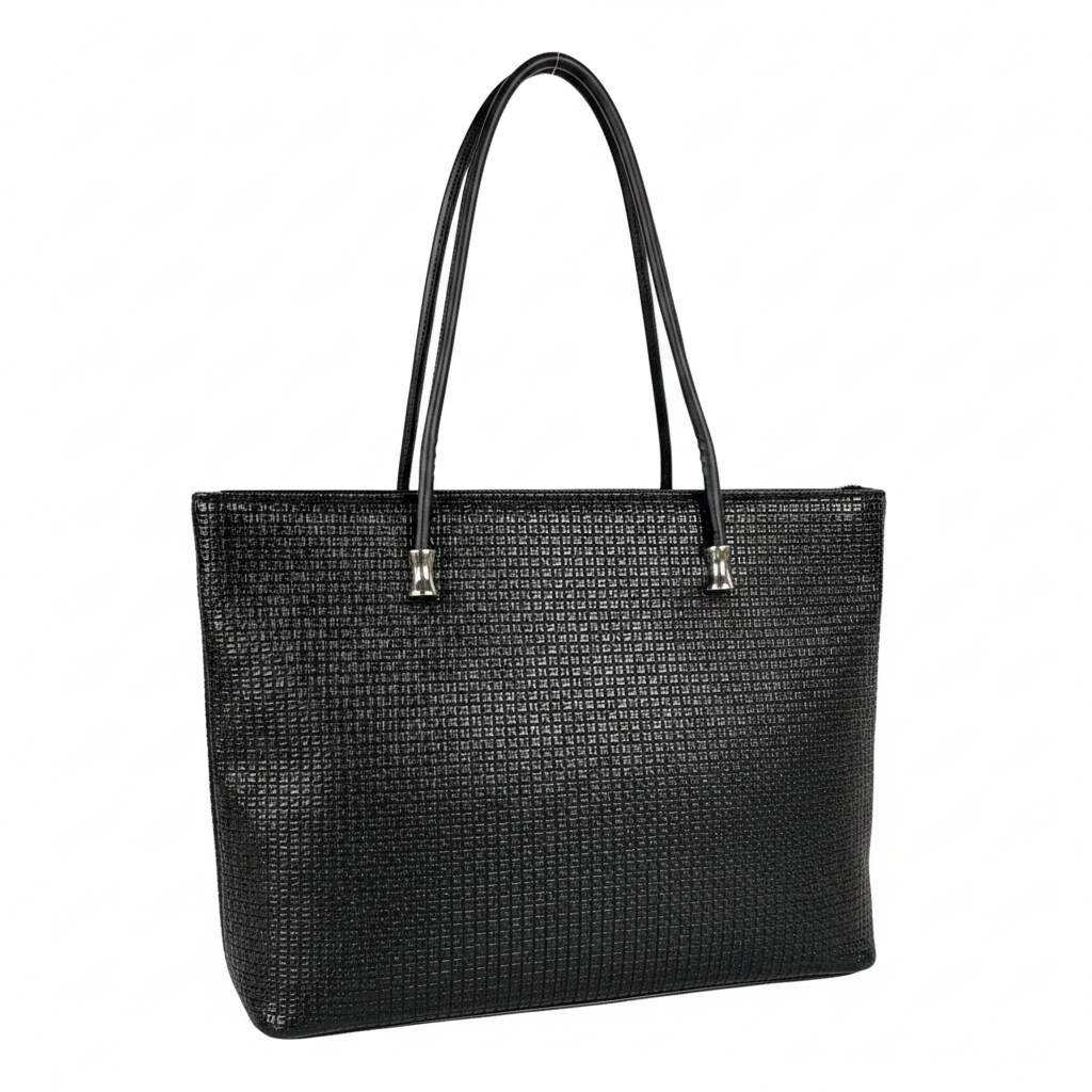 Modern Embossed Texture Shoulder Tote Bag