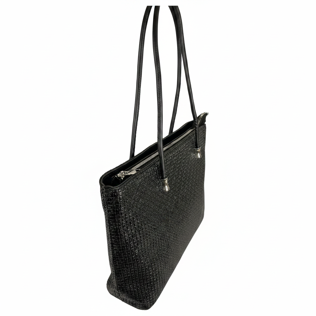 Modern Embossed Texture Shoulder Tote Bag
