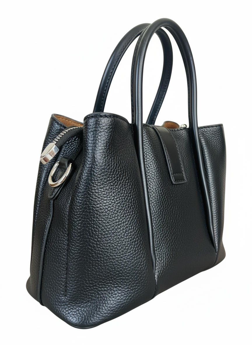 Elegant Handbag - Women's Structured PU Leather Shoulder Bag