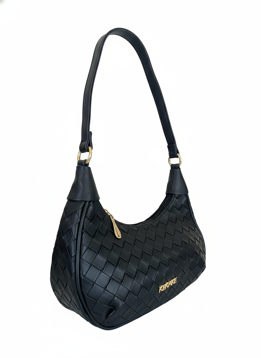 Chic Woven Shoulder Bag: Elegant & Versatile Handbag