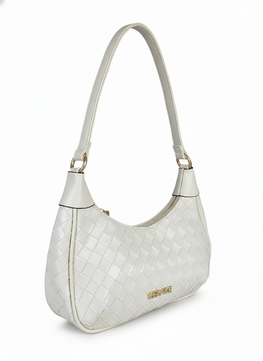 Chic Woven Shoulder Bag: Elegant & Versatile Handbag
