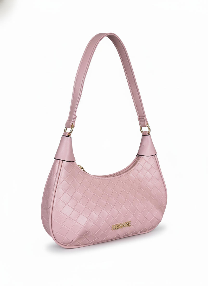 Chic Woven Shoulder Bag: Elegant & Versatile Handbag