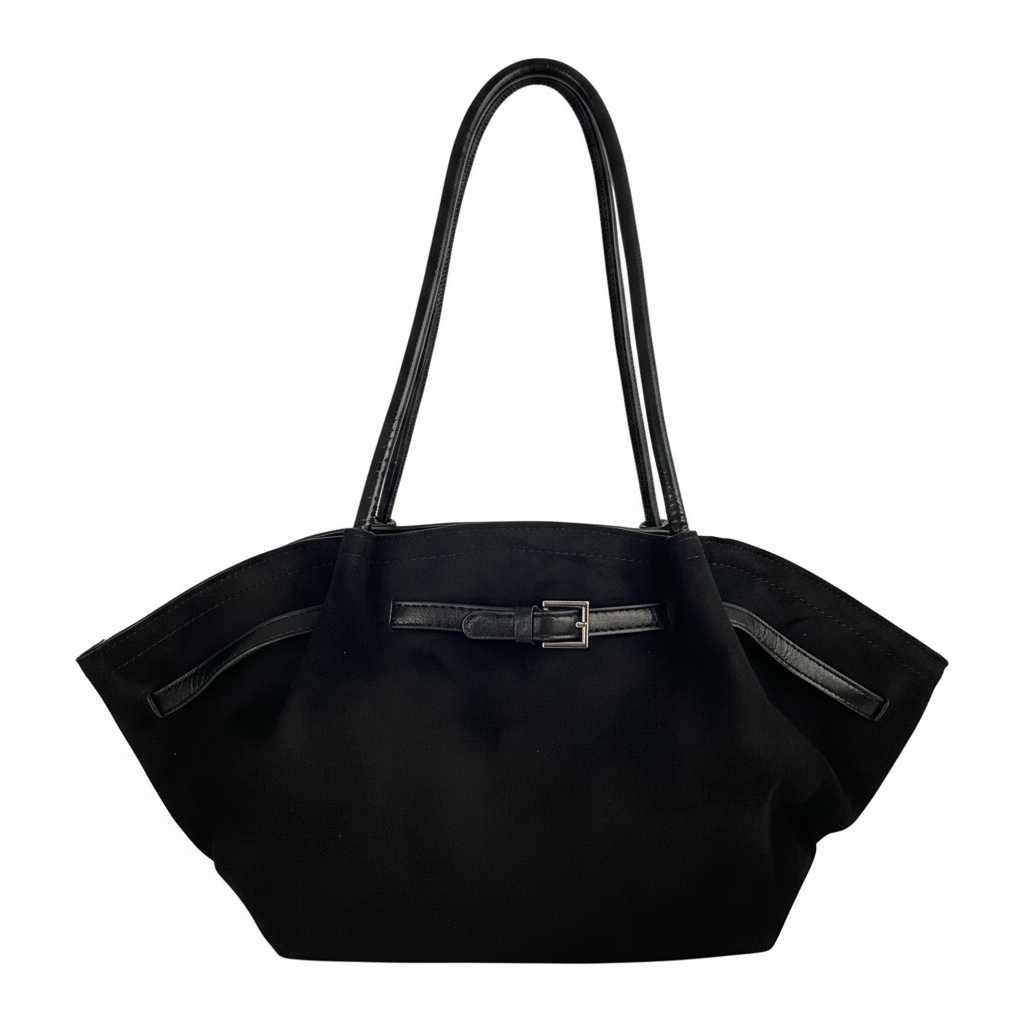 Women's Flared Shoulder Tote Handbag