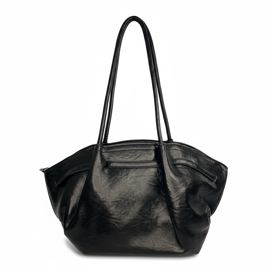 Women's Flared Shoulder Tote Handbag