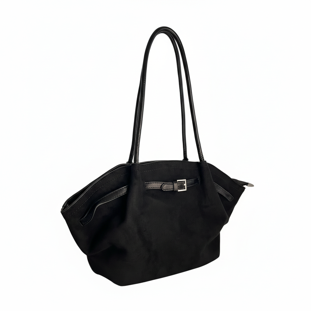 Women's Flared Shoulder Tote Handbag