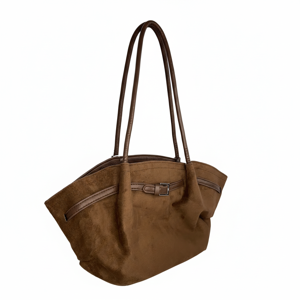 Women's Flared Shoulder Tote Handbag