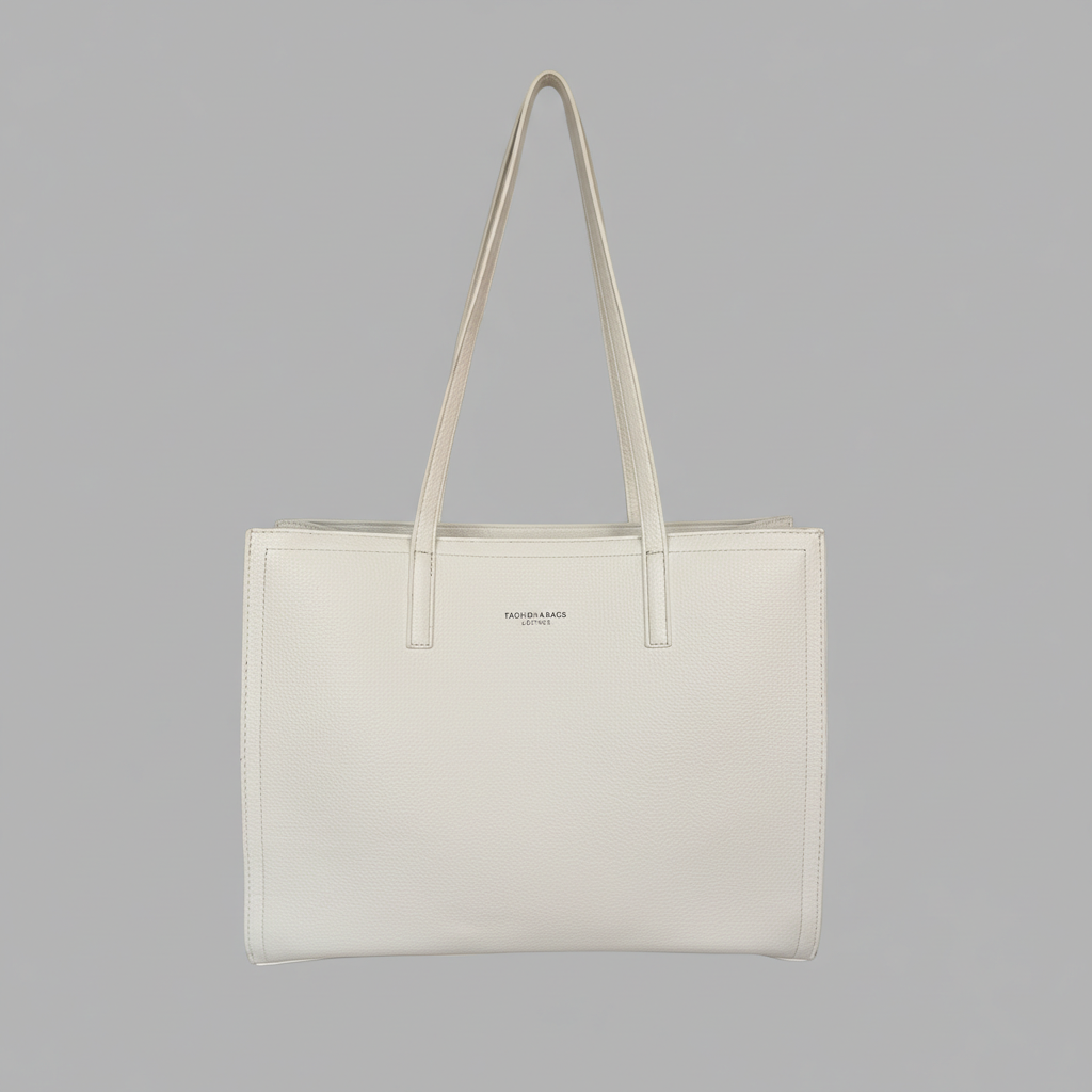 Women's Structured Faux Leather Tote Bag