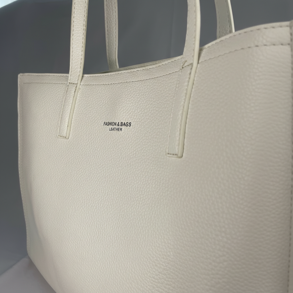 Women's Structured Faux Leather Tote Bag