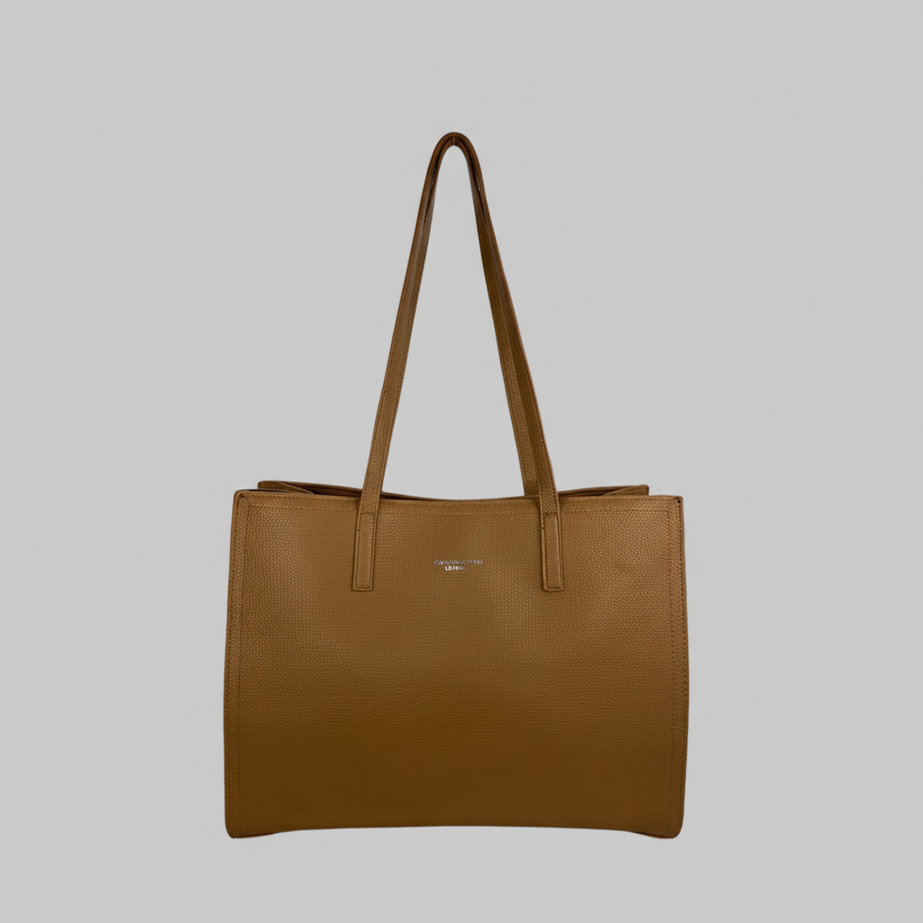 Women's Structured Faux Leather Tote Bag
