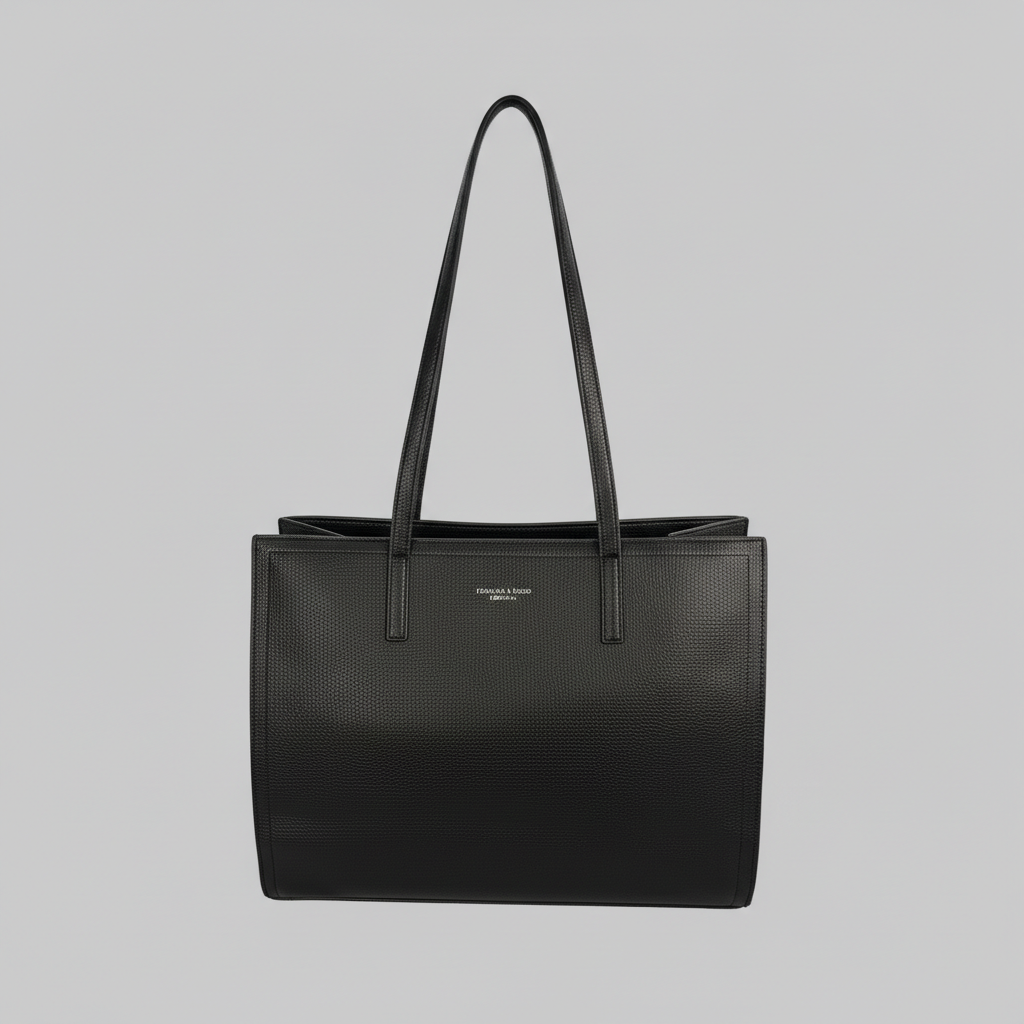 Women's Structured Faux Leather Tote Bag