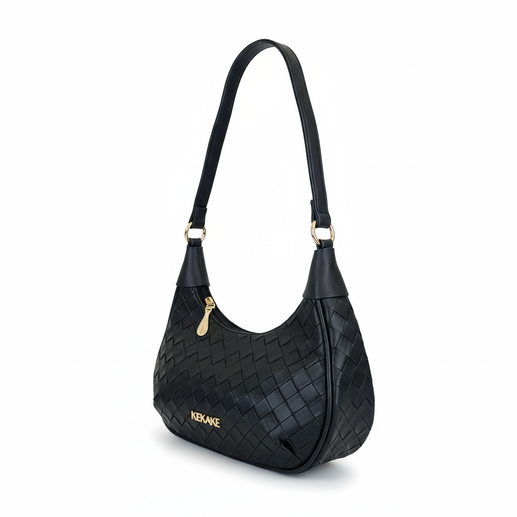 Chic Woven Shoulder Bag: Elegant & Versatile Handbag
